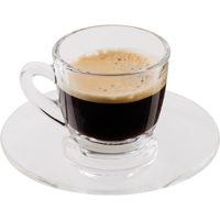 Espresso kop- en schotel 7cl set van 2