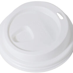 Witte kunststof deksel voor 350/400 ml beker (100 stuks)